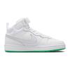 Nike Кроссовки Court Borough Mid 2 GS White Stadium Green Kids Football-Grey CD7782-115
