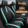 YDG Custom Sports Leather Seat Cover for Honda Civic - All-Season Cushion Pad.