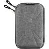 HDD Business Case 2,5" - SUBBLIM - Grey - Double Zipper - Full Protection - Pocket for Accessories