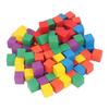 100 шт. Деревянные строительные блоки детские забавные дошкольные обучающие разноцветные штабелируемые блоки игрушка