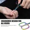 Красивые Радужные Нержавеющая Сталь Титановое Покрытие Многоцелевые Ножницы для Кутикулы Эргономичная Ручка Подходят для Ухода за Ногтями