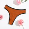 Thong Panties Girls Hip Lift Abdomen Threaded Thong Women'S Low Waist Breathable Pure Cotton T-Pants