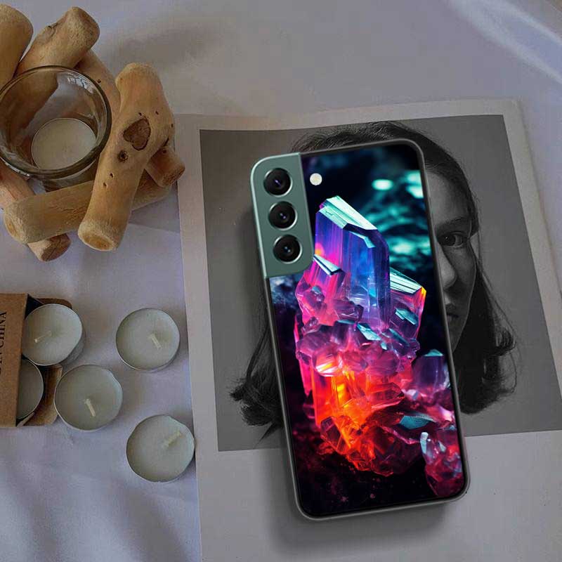 Чехол для телефона из натуральных хрустальных бриллиантов для Samsung Galaxy S22 S25 Ultra S21 S10 Plus S26 Edge S20 S23 S24 FE Силиконовый Мягкий