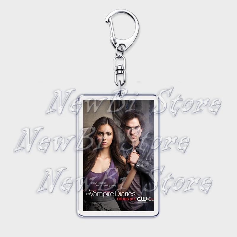 TVD Дневники Вампира Брелок для Аксессуаров Сумки Дамон Стефан Сальваторе Елена Гилберт Брелок для Ключей Брелок Украшение Подарки для Фанатов