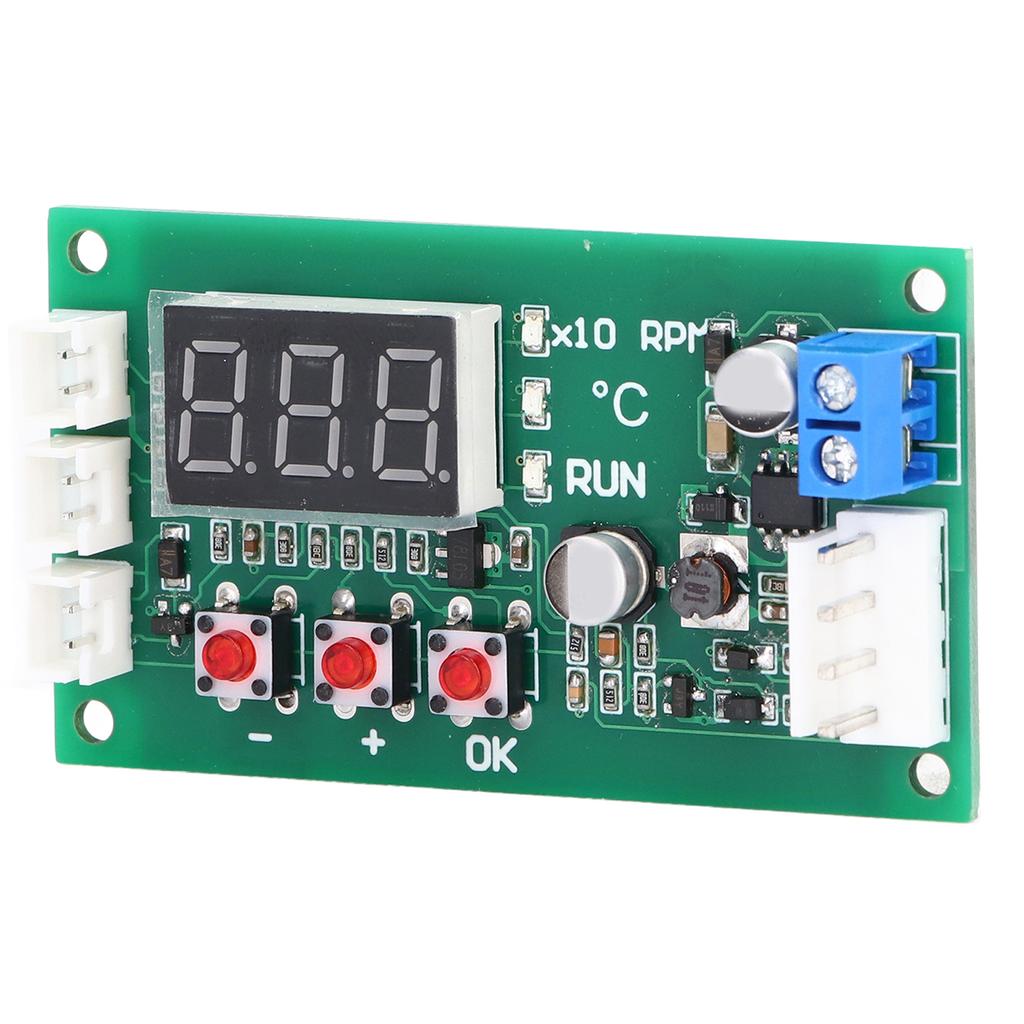 Регулятор температуры вентилятора Цифровой 4-проводной ШИМ Температурный модуль Поддержка для EBM EC 5A DC12?48В