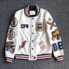 Trendy PU Leather Baseball Jacket for Boys, Autumn 2023