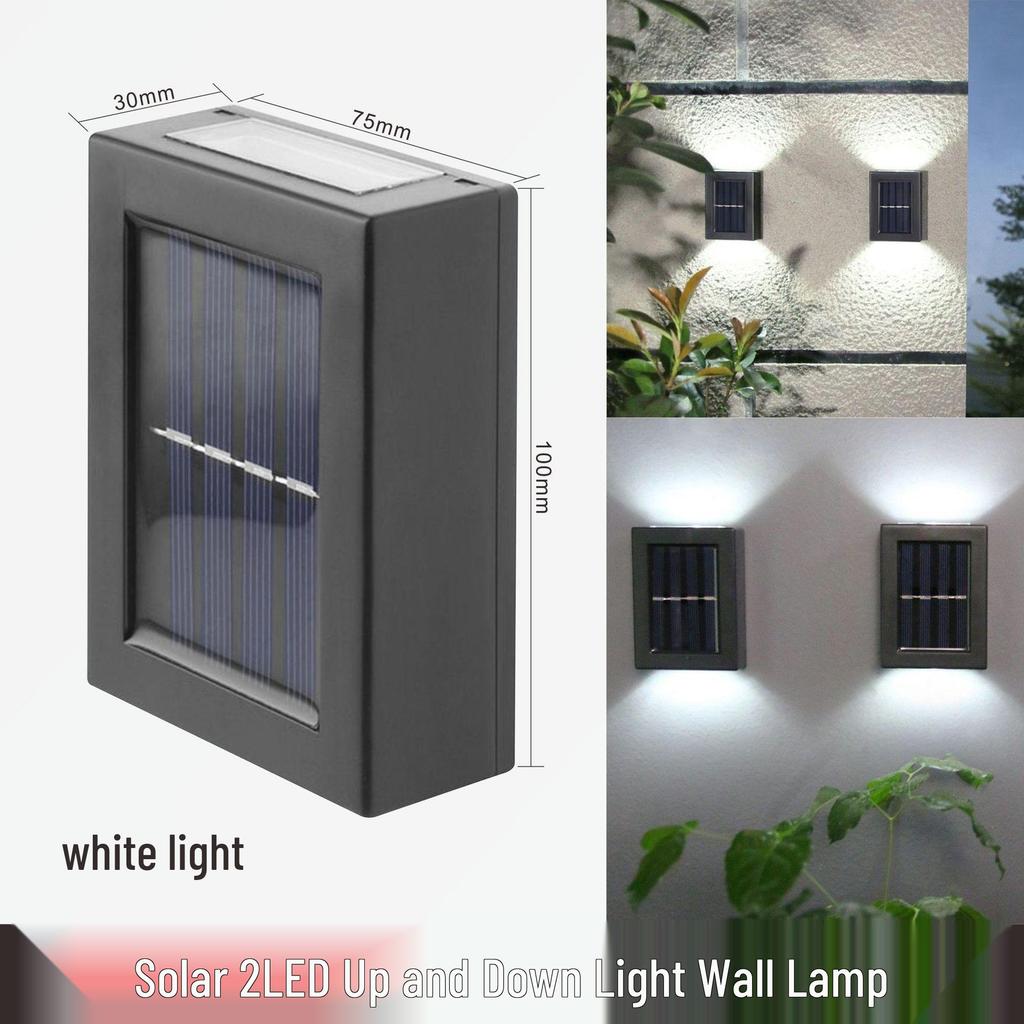 Водонепроницаемый солнечный уличный настенный светильник, беспроводной атмосферный ночник для балкона и ландшафтного оформления