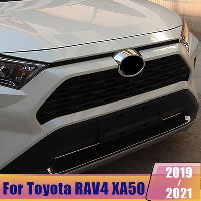 Для Toyota RAV4 RAV 4 XA50 Пластик ABS Передняя решетка Декоративная рамка Накладка Аксессуары Стайлинг автомобиля