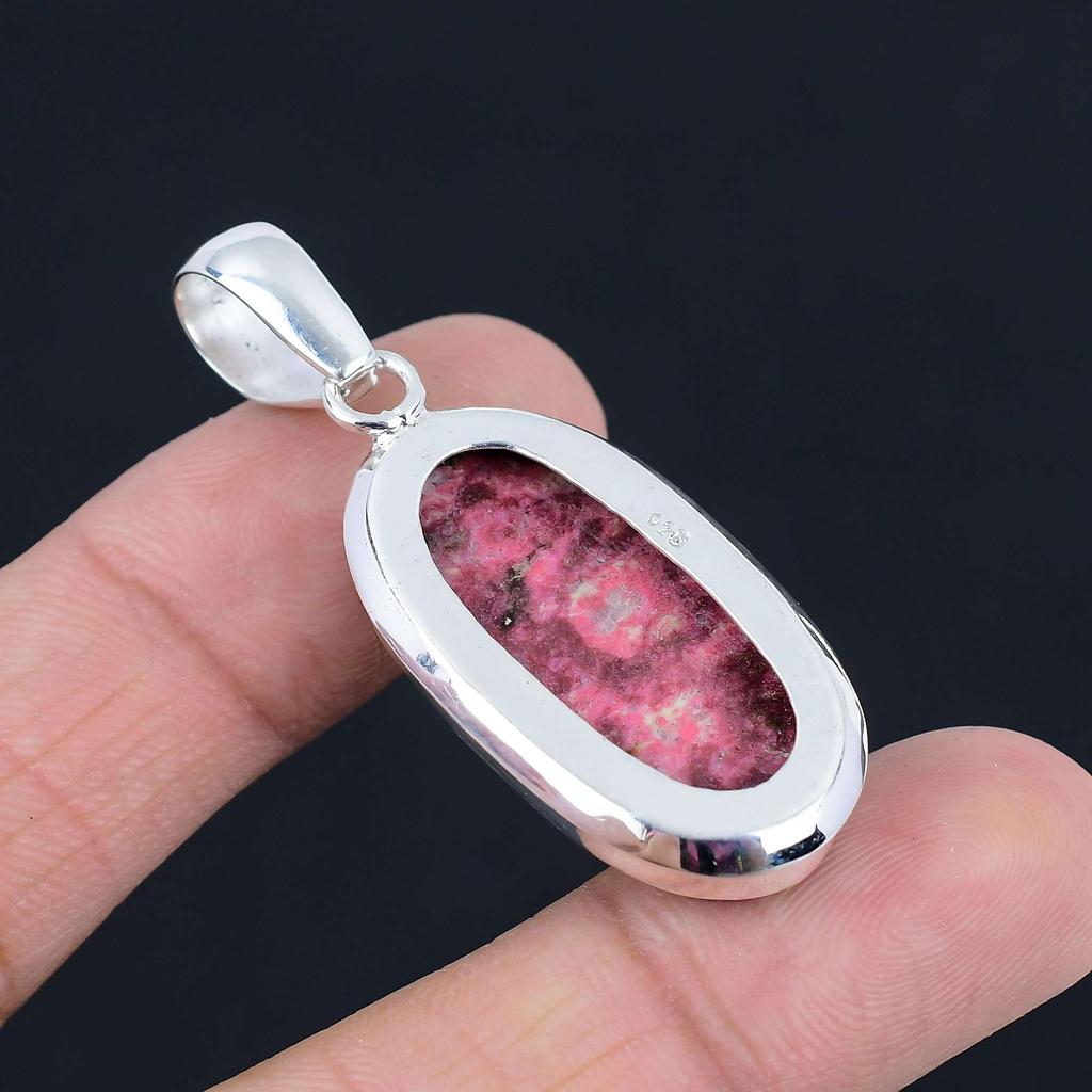 Подвеска из драгоценного камня Тулит, твердая подвеска из стерлингового серебра 925 пробы, ювелирный подарок для унисекс