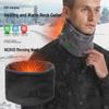 Unisex USB Heated Three-Speed Electric Fleece Scarf for Neck Warmer and Cold Protection
