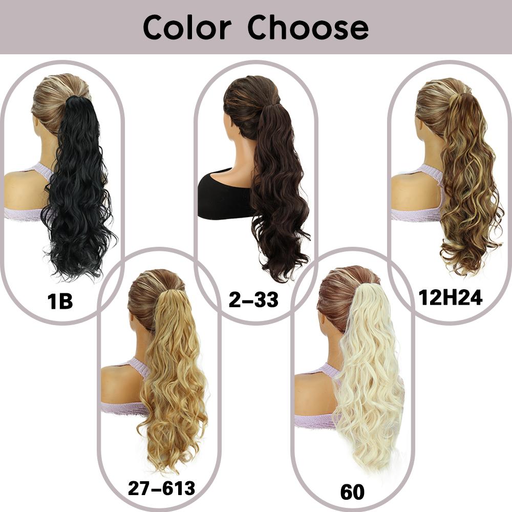 MISSQUEEN Синтетический коготь шнурок конский хвост парик-наращивание конский хвост длинный волнистый конский хвост высокотемпературное волокно для женщин косплей вечеринка одежда