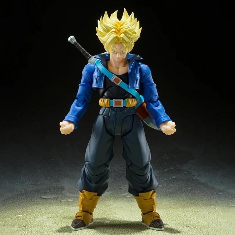 Shfiguarts Dragon Ball Trunks Аниме Фигурки SHF Trunks Мальчик Из Будущего Коллекционная Модель Фигурка Действия Игрушки Детские Подарки
