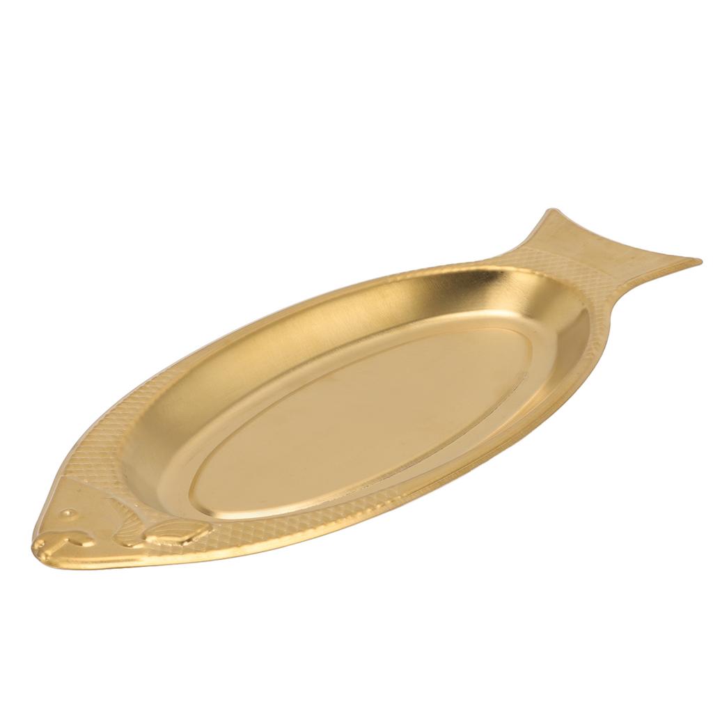 Serving Platter Fish Shaped Stainless Steel Extremely Thick Fish Platter Dishes for Birthday