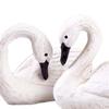 2 скульптуры из смолы, пара фигурок лебедей, подарок на день рождения, украшение для дома, статуэтки птиц