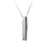 Jewel of Memory Ashes Ashes Ashes Stainless 2 Chains Stick Pendant, Necklace, Hand-held Memorial, Container, Steel, 316L, Men's, Women's, Included,