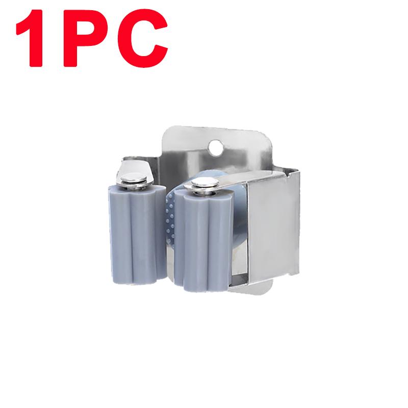 5/1 шт. самоклеящиеся зажимы для держателя швабры из нержавеющей стали, держатель для швабры с винтом, полка для органайзера для кухни и ванной комнаты