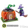 Halloween HallowmasPumpkin House WitchGhostSkull Boy Building Block Toy