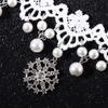 Selling Women's Gothic Chain Jewelry Steampunk Style Lace Multilayer Beads Necklace Choker White