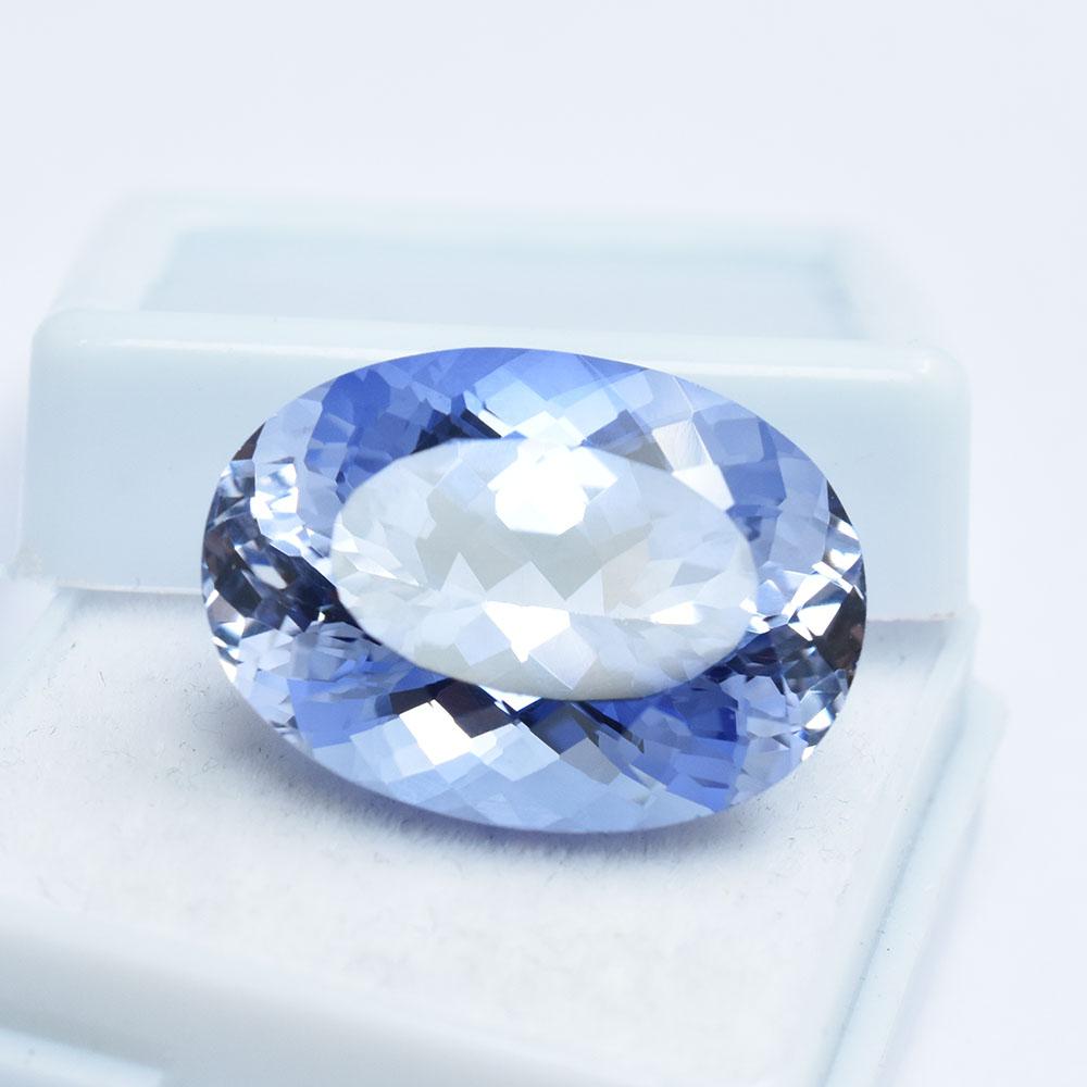 GORGEOUS VVS OVAL HEATED ONLY CEYLON BLUE SAPPHIRE NATURAL 21 Ct Loose Gemstone