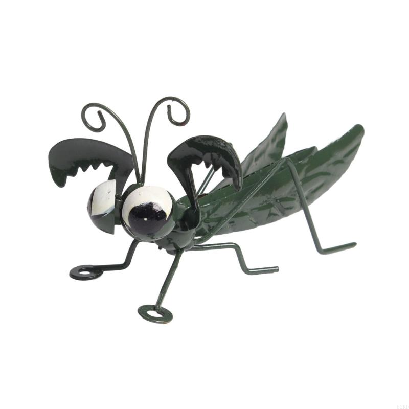 62KD Iron Insect Outdoor Lawn Ornament Yard Accent Metal Insect Display Statues
