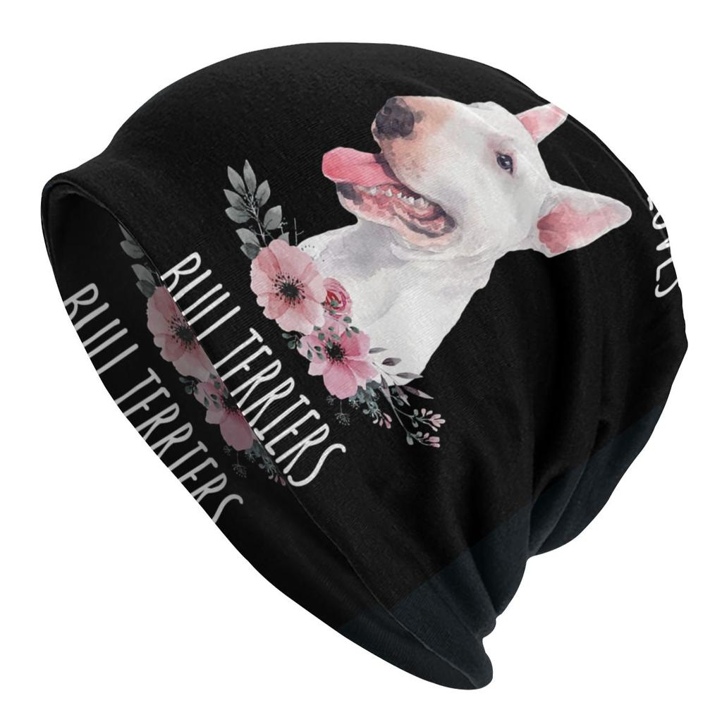 Английский бультерьер Skullies шапочки женские унисекс зимние теплые объемные шапочки шапка животное домашнее животное щенок вязаная шапка для лыж
