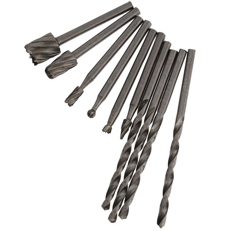 Многофункциональный вращающийся инструмент Dremel, режущая направляющая, набор сверл для фрезерования из быстрорежущей стали, комплект насадок