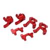 RC Steering Group Assembly Set Aluminum Alloy RC Car Steering Assembly Kit for Traxxas Latrax Teton 1 18 Red