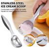 Ice Cream Scoop Stainless Steel Easy Clean Home Dessert Kitchen Tool Edge Ball Use Shape Portab K6F6