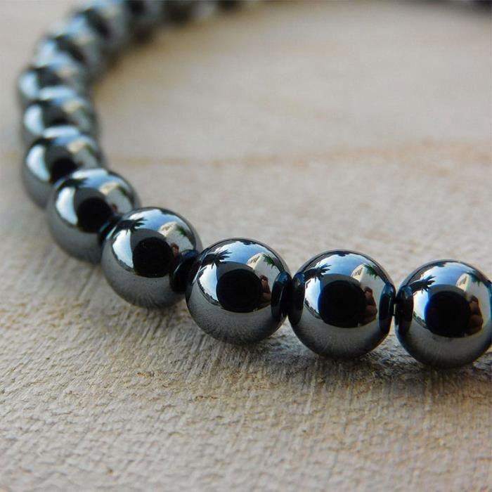 Bracelet - SHOP-STORY - Régénération - Hématite - Taille unique 18 cm - Homme/Femme