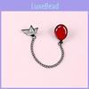 Adorable Cartoon Chain Jewelry Brooch Featuring Cute Red Balloon And Boat Design