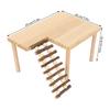 Hamster Climbing Platform with Ladder Multipurpose Natural Wooden Hamster Playing Activity Platform Pet Cage Decoration
