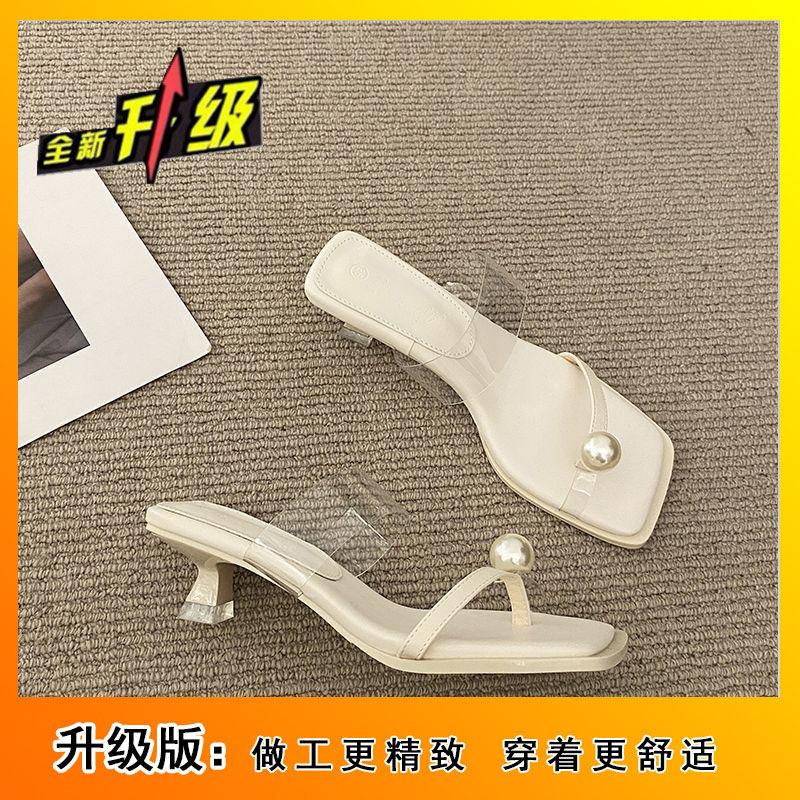 Модные легкие роскошные классные тапочки выйдут летом 2024 года, высококлассный котенок на высоких каблуках, темперамент вечернего бриза