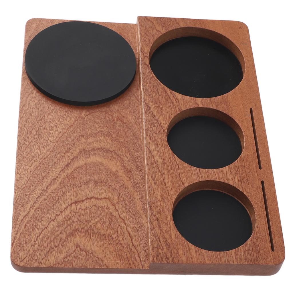 Станция для трамбовки кофе, деревянная противоскользящая подставка для темперирования кофе 51 мм 54 мм 58 мм