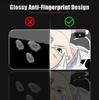 Чехол для телефона из закаленного стекла для iPhone Samsung Galaxy Infinix TPU Soft Edge, противоударный чехол с японскими популярными аниме-персонажами