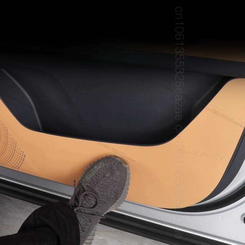 Накладки на двери автомобиля от пинков для Geely Galaxy Starship 7 EM-i 2025 Комплект декоративных наклеек Защитная накладка на боковую дверь Декор салона автомобиля