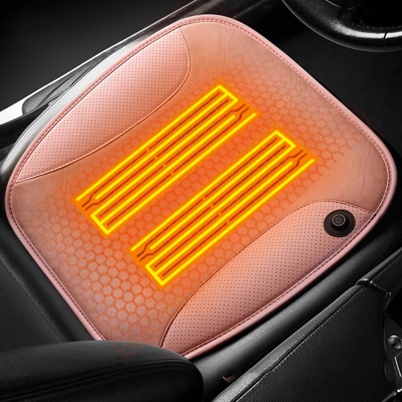 Подогреваемая подушка на сиденье автомобиля с питанием от USB и технологией быстрого нагрева для зимних автомобилей, внедорожников, минивэнов. Универсальная дышащая ткань.