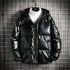 Men's 2025 Winter Trendy Thickened Cotton Jacket - Plus Velvet, Shiny, Short Outerwear, Plus Size