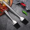 Silicone Kitchen Oil Brush BBQ Grill Basting Brush Stainless Steel Handle Pastry Barbecue Cooking Brush Kitchen Tools