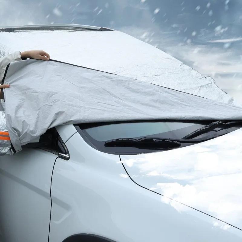 Car Windshield Cover Winter Snowproof Snow Shield Car Outdoor Dustproof Waterproof Protector Auto Exterior Covers