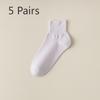 5 пар женских коротких носков для весны и лета, тонкие, антибактериальные, свободные послеродовые носки, дофаминовый наряд, летние полувысокие повседневные