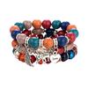 Браслеты для женщин и девушек Браслеты из бусин для женщин | Эластичный браслет из бусин с подвеской «Любовь» в богемном стиле