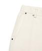 FALLETT Peach Cotton Curved Pants Ivory
