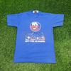 Винтажная футболка New-York Islanders по хоккею 90-х S/M 18x25 Синяя