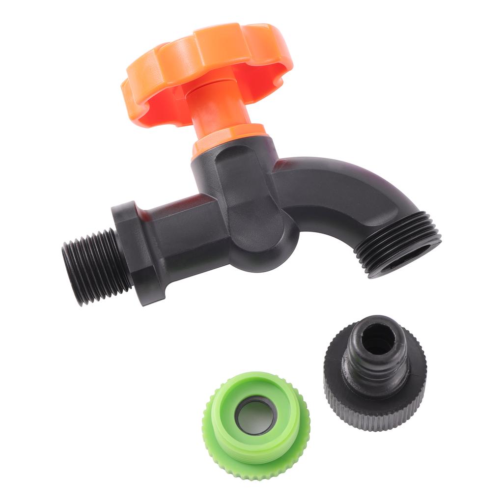 1/2"3/4" Plastic Faucet Male Thread Water Tap 16mm Gardening Hose Fittings Water Pipe Connector Garden Irrigation Aquarium Valve