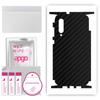 apgo Protective Skin Sticker for the Back+sides Compatible with Xiaomi Mi 9 Pro, Full Wrap Film, Foil, Vinyl - Pattern Carbon Black
