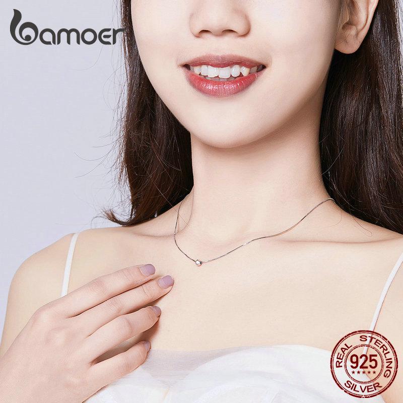 Ожерелье из стерлингового серебра горошек