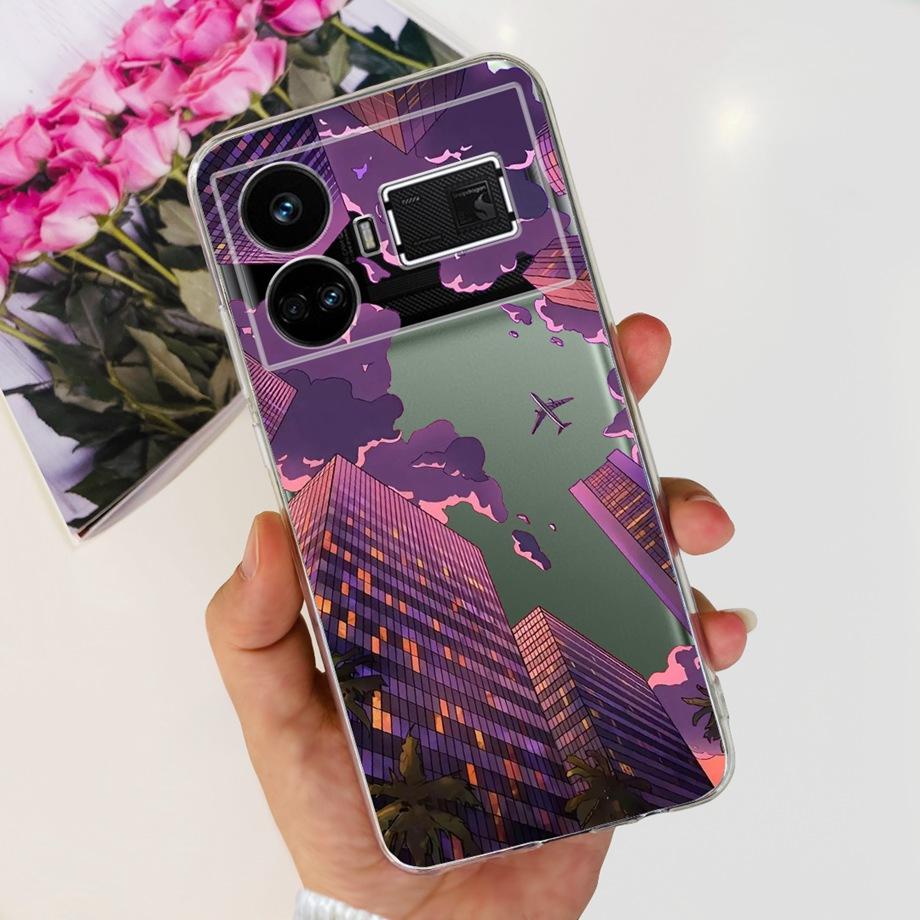 Для Realme GT5 240 Вт / GT3 / GT Neo 3 / GT Neo 5 Чехол Милый Мультяшный Роскошный Мягкий Силикон Прозрачный Чехол для Телефона Задняя Крышка Capas