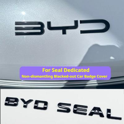 Для BYD Seal Специальные Черные Передние Задние Значки Модификация Черный Воин Значок Автомобиля Покрывающие Стиль Задний Логотип