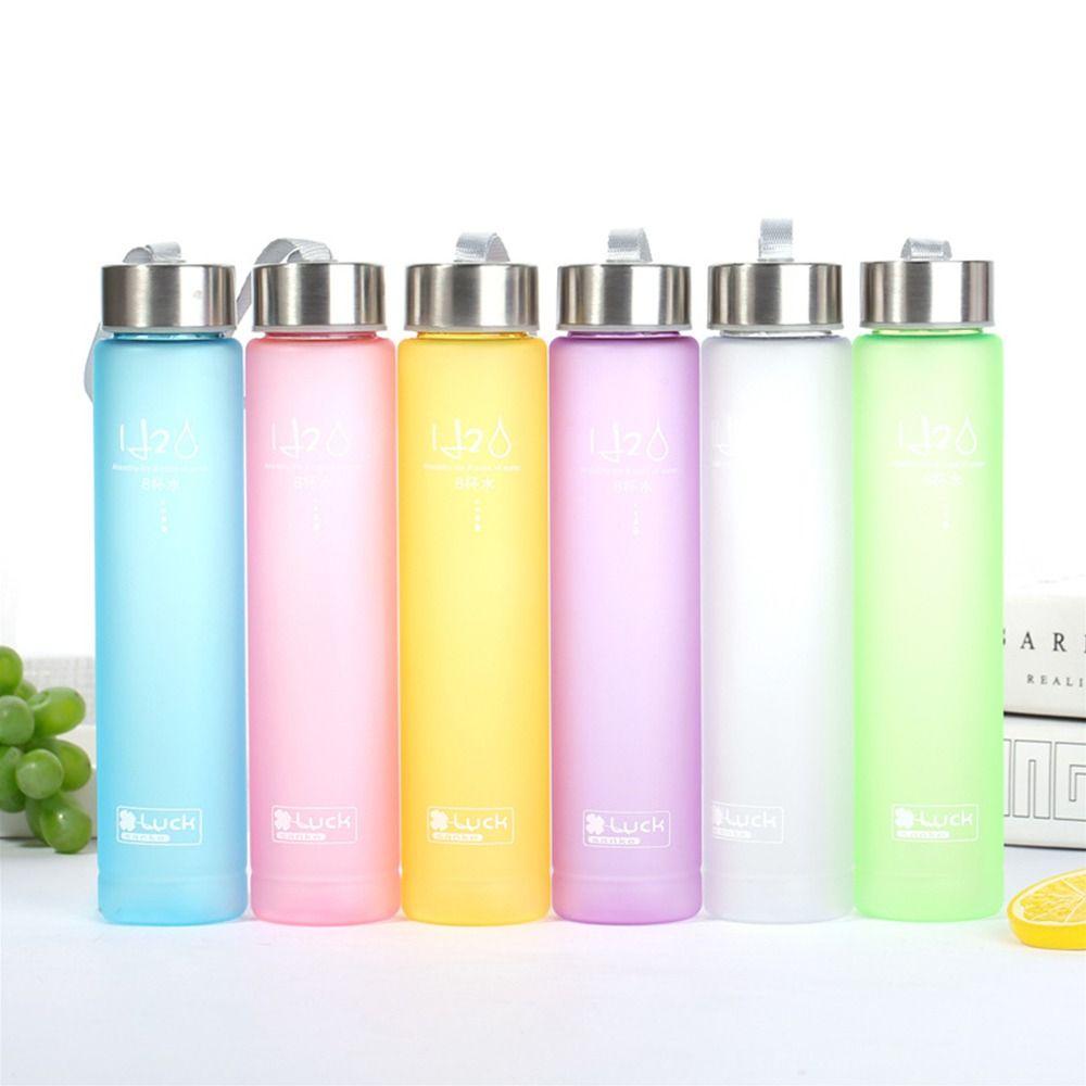280ML Portable Leak-proof Transparent Plastic Drinking Bottle Water Cup Sport Kettle
