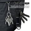 Зажим для хранения ключей Компактный дизайн Металлическая конструкция Уличный портативный органайзер для хранения ключей Совместим с различными типами ключей
